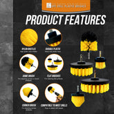 Plastic Drill Brush Set